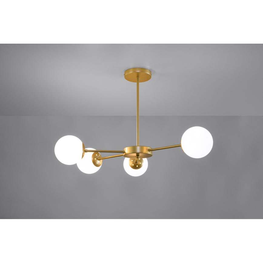 Luster na tyči MATI 4xG9/20W/230V zlatá