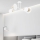 Luster na tyči MINERVA 2xE27/15W + 2xE14/10W/230V biela