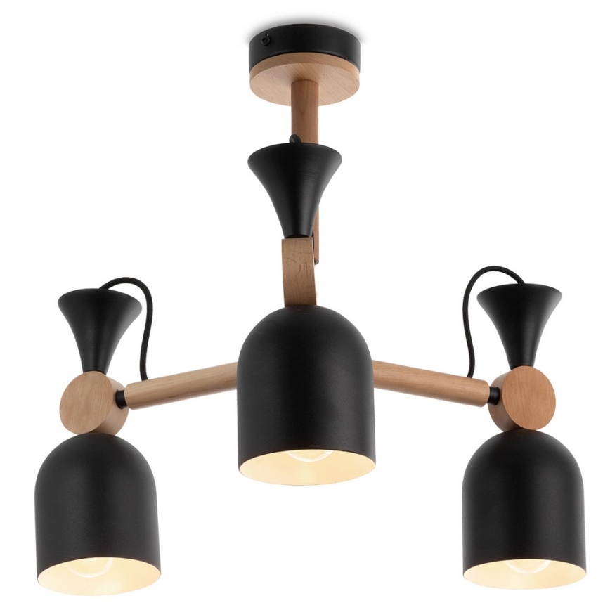 Luster na tyči MONTE 3xE27/60W/230V