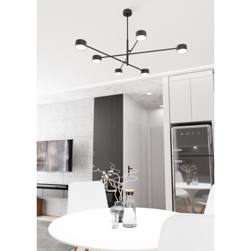 Luster na tyči NATSU 6xGX53/12W/230V čierna