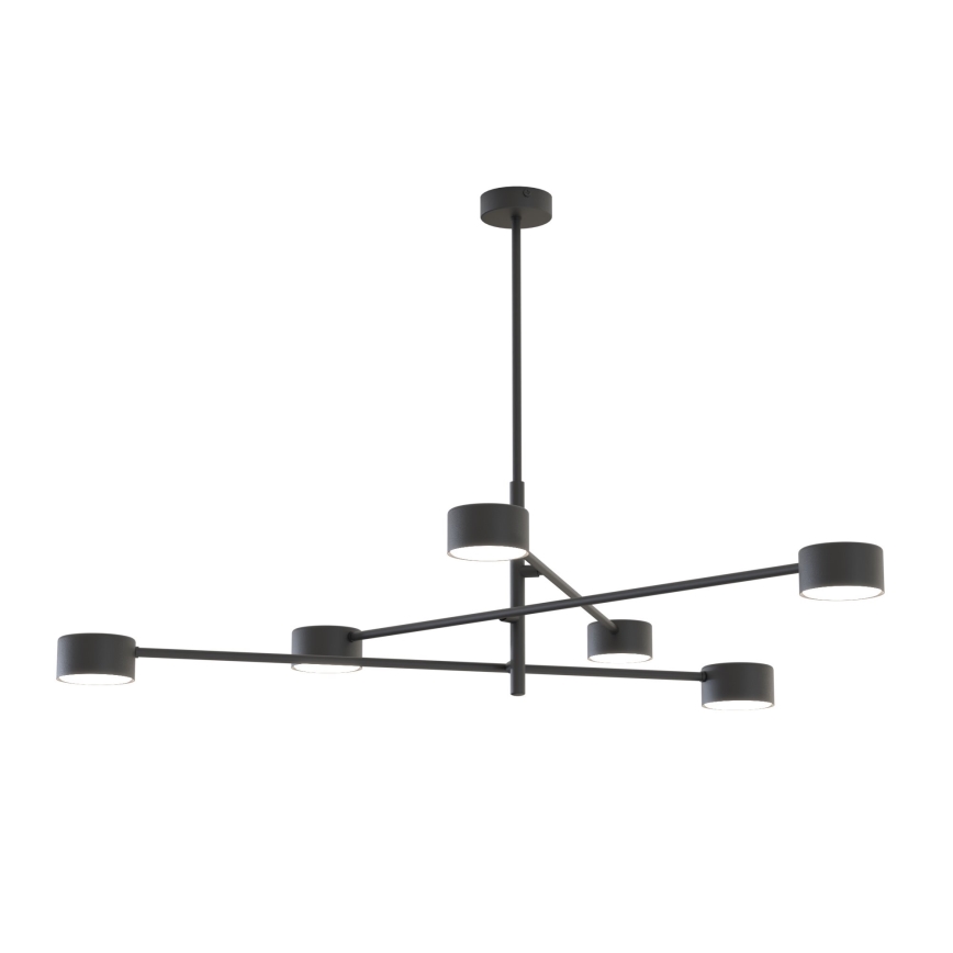 Luster na tyči NATSU 6xGX53/12W/230V čierna