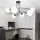 Luster na tyči PREGOS 6xE14/10W/230V čierna/biela