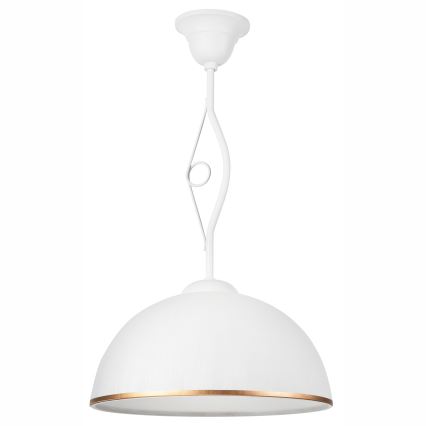 Luster na tyči RETRO II 1xE27/60W/230V biela