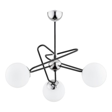 Luster na tyči SAGITO 3xE14/10W/230V chróm