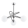 Luster na tyči SAGITO 3xE14/10W/230V chróm