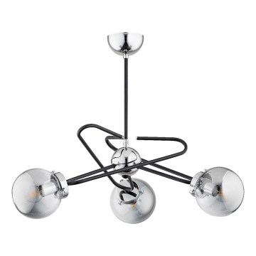 Luster na tyči SAGITO 3xE14/10W/230V lesklý chróm