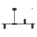 Luster na tyči URANOS 3xGU10/10W/230V čierna
