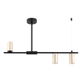 Luster na tyči URANOS 3xGU10/10W/230V čierna/zlatá