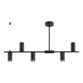 Luster na tyči URANOS 5xGU10/10W/230V čierny