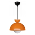 Luster na žici SALVA 1xE27/15W/230V oranžová