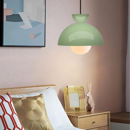Luster na žici SALVA 1xE27/15W/230V zelená