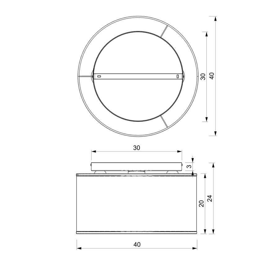 Luster prisadený LOFT SHADE 3xE27/60W/230V čierna/zlatá
