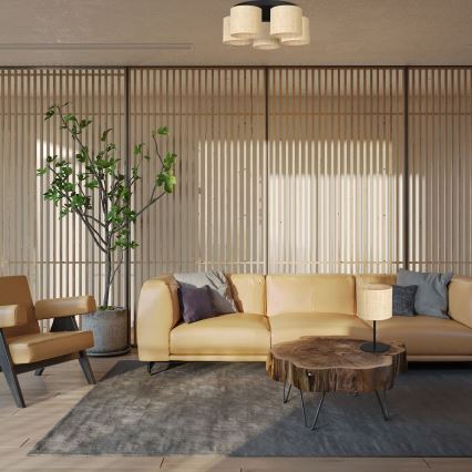 Luster prisadený RATTAN 5xE27/60W/230V ratan