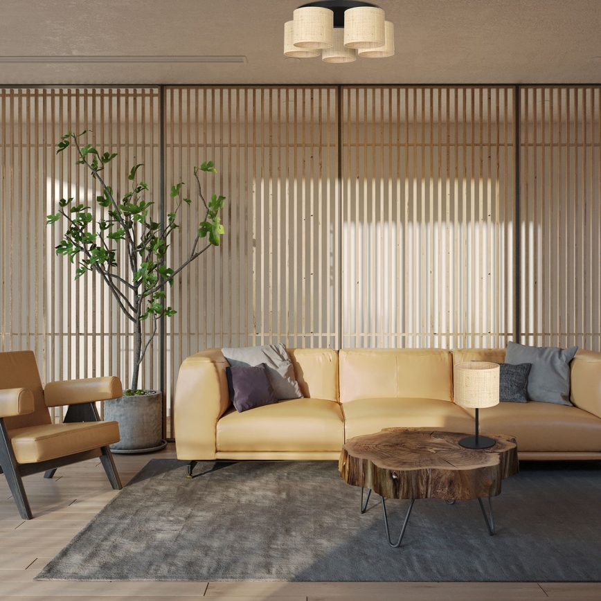 Luster prisadený RATTAN 5xE27/60W/230V ratan