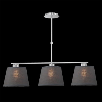 LUXERA 18067 - Luster COMBO 3xE27/60W šedá