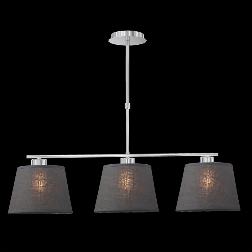 LUXERA 18067 - Luster COMBO 3xE27/60W šedá