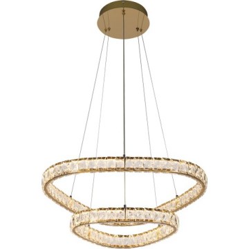 LUXERA 46152 - LED luster na lanku MIST LED/65W/230V 4000K zlatý