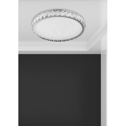 Luxera 62406 - LED krištáľové stropné svietidlo GIRO LED/20W/230V