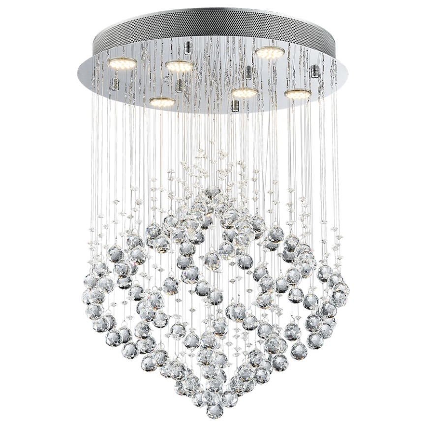 Luxera 62412 - Krištáľový prisadený luster CHESTER 6xGU10/50W/230V