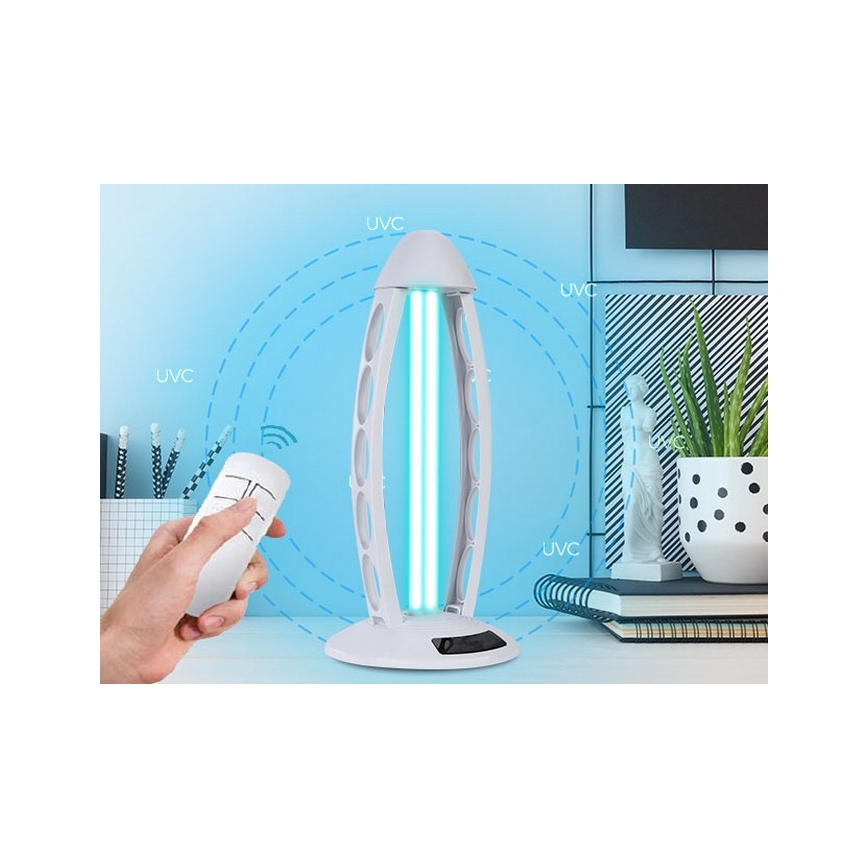 Luxera 70416 - Dezinfekčná germicídna lampa s ozónom UVC/38W/230V + DO