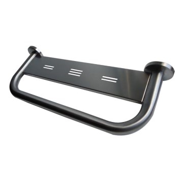 Madlo s policou 58x8 cm nerez/strieborné