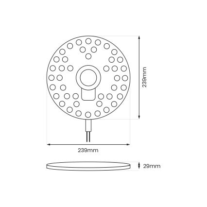 Magnetický LED modul LED/36W/230V 2700–6500 K, priemer 24 cm – Brilagi
