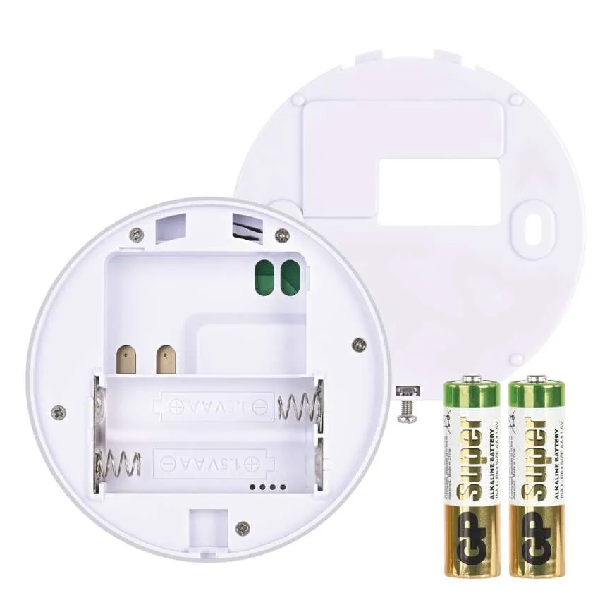 Manuálny bezdrôtový izbový termostat 230V/16A 2xAA biely