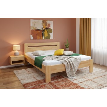 Manželská posteľ z masívu AMARA 180x200 cm buk