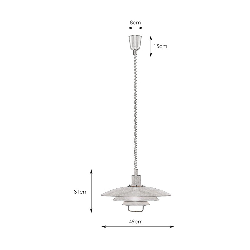 Markslöjd 102281 - Sťahovací luster KIKRENES 1xE27/60W/230V