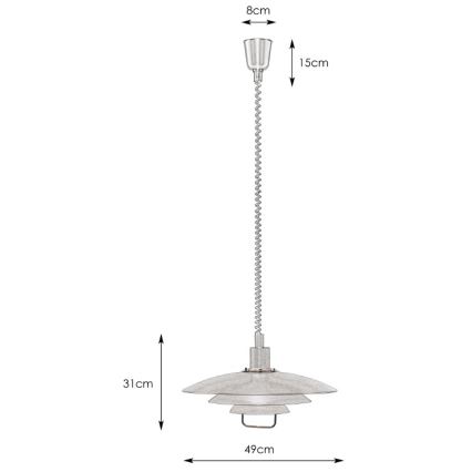 Markslöjd 104540 - Sťahovací luster KIKRENES 1xE27/60W/230V