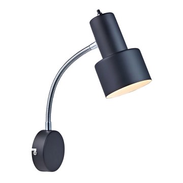 Markslöjd 104610 - Nástenné svietidlo GLOMMEN 1xE14/40W/230V čierna Markslöjd 104610 - Nástenné svietidlo GLOMMEN 1xE14/40W/230V čierna