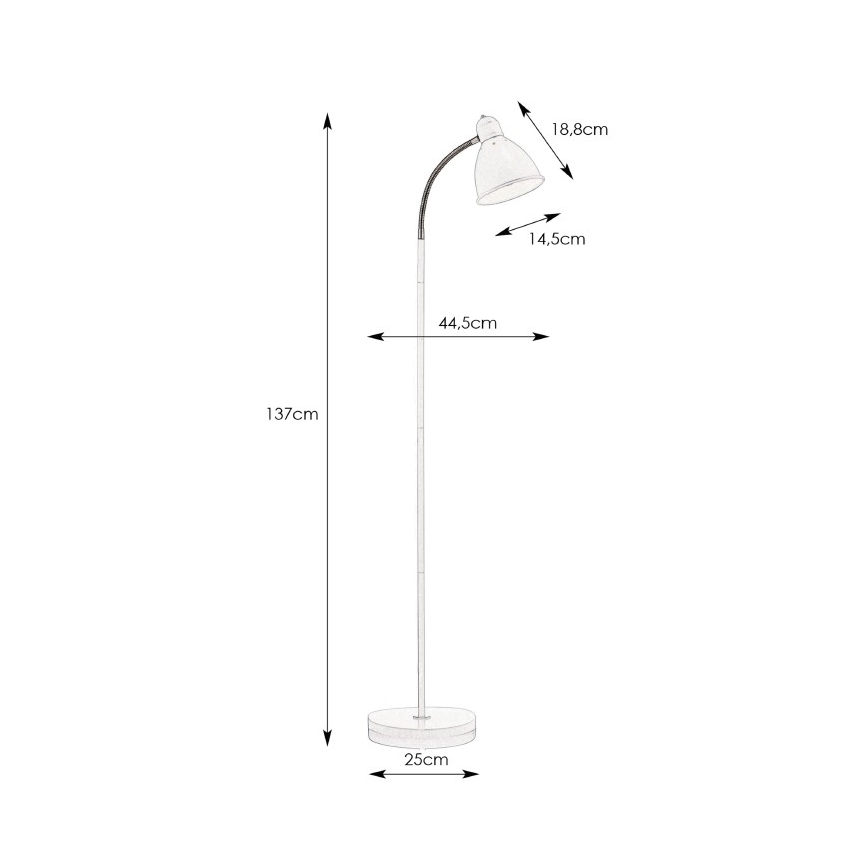 Markslöjd 104841 - Stojacia lampa NITTA 1xE27/60W/230V