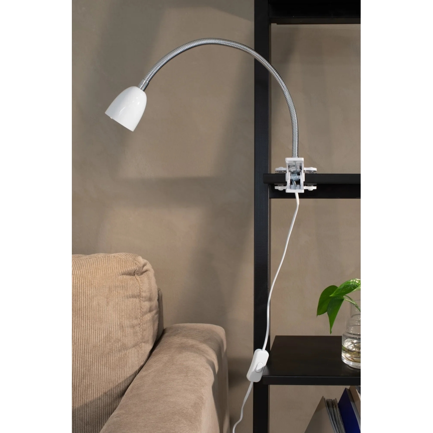 Markslöjd 106091 - LED Stolná lampa s klipom TULIP LED/3W/230V biela