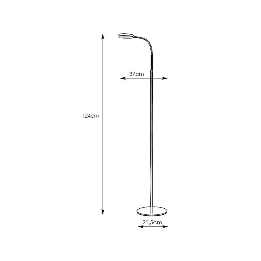 Markslöjd 106465 - LED Stojacia lampa FLEX LED/5W/230V