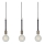 Markslöjd 106708 - Luster na lanku SEDLO 3xE27/60W/230V