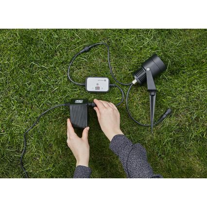Markslöjd 106936 - Súmrakový senzor s časovačom GARDEN24 24V IP44