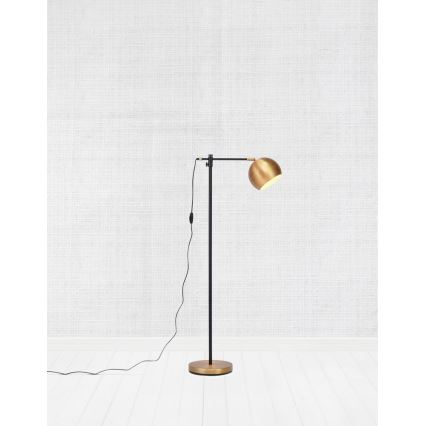 Markslöjd 107231 - Stojacia lampa CHESTER 1xE27/40W/230V čierna/bronz