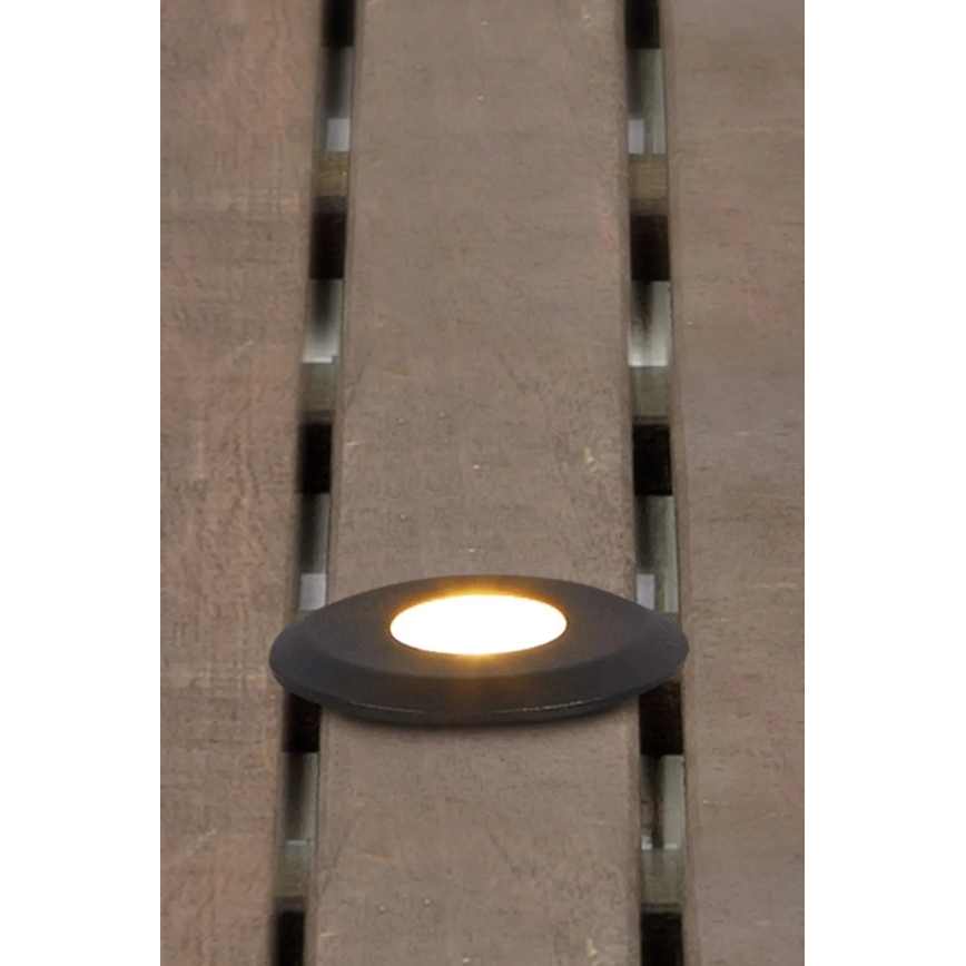Markslöjd 107284 - LED vonkajšie zapustené svietidlo GARDEN24 LED/0,8W/24V IP44 čierne