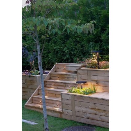 Markslöjd 107289 - LED vonkajšie zapustené svietidlo GARDEN24 LED/0,8W/24V IP44 čierna