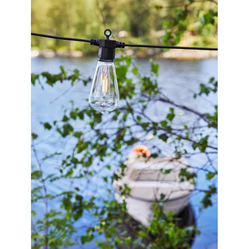 Markslöjd 107293 - LED Vonkajšia dekoratívna reťaz GIRLANDA GARDEN 10xLED 5,5m IP44
