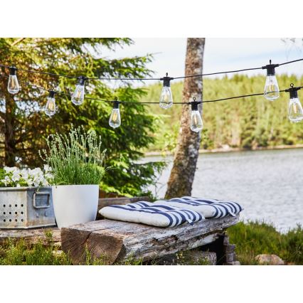 Markslöjd 107293 - LED Vonkajšia dekoratívna reťaz GIRLANDA GARDEN 10xLED 5,5m IP44