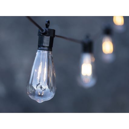 Markslöjd 107293 - LED Vonkajšia dekoratívna reťaz GIRLANDA GARDEN 10xLED 5,5m IP44