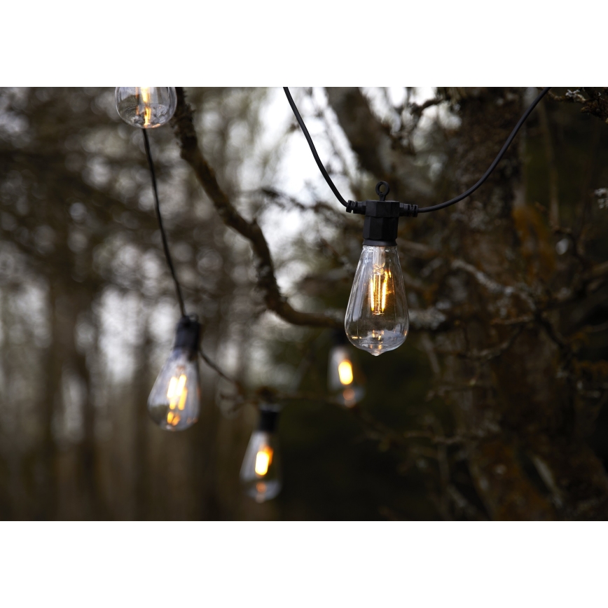 Markslöjd 107293 - LED Vonkajšia dekoratívna reťaz GIRLANDA GARDEN 10xLED 5,5m IP44