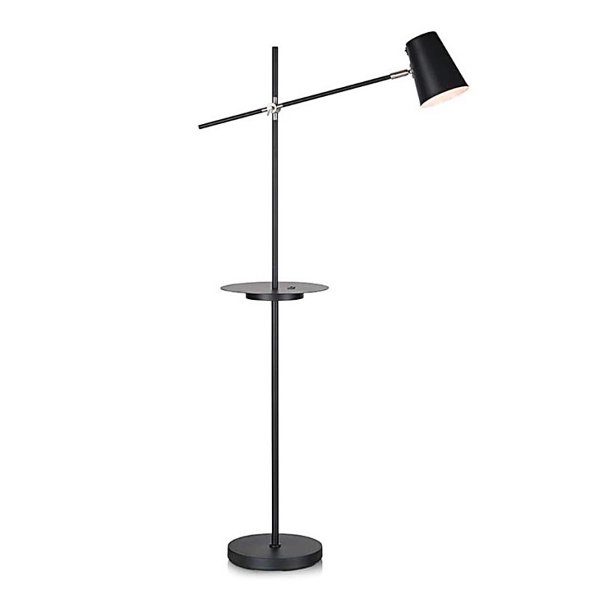 Markslöjd 107307 - Stojacia lampa s USB LINEAR 1xE14/40W/230V