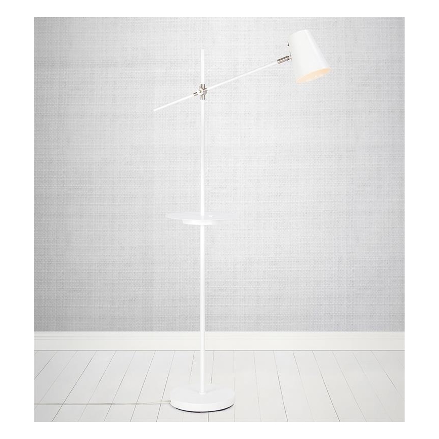 Markslöjd 107308 - Stojacia lampa s USB LINEAR 1xE14/40W/230V