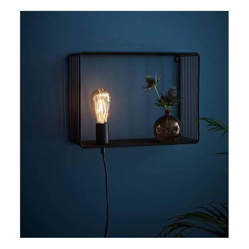 Markslöjd 107814 - Nástenné svietidlo SHELF 1xE27/60W/230V