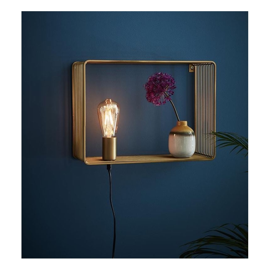 Markslöjd 107815 - Nástenné svietidlo SHELF 1xE27/60W/230V