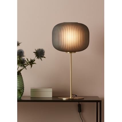 Markslöjd 107820 - Stolná lampa SOBER 1xE27/60W/230V mosadz