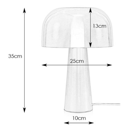 Markslöjd 107934 - Stolná lampa BLANCA 1xE14/25W/230V