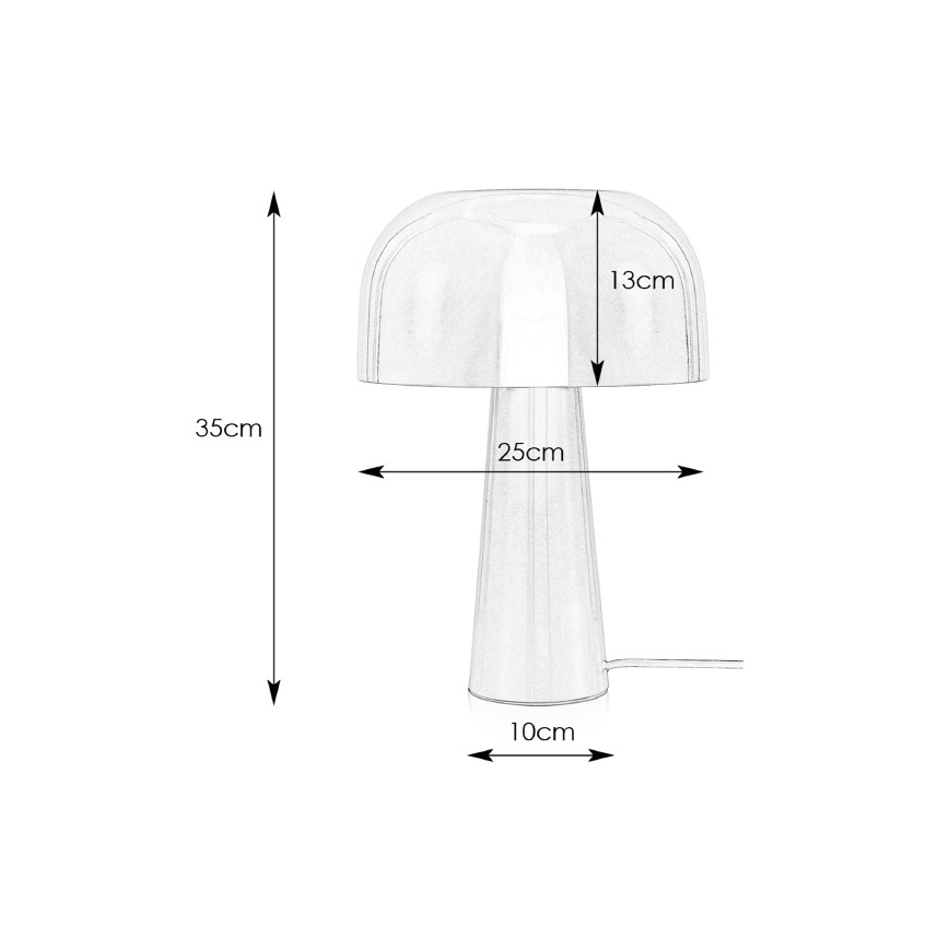 Markslöjd 107935 - Stolná lampa BLANCA 1xE14/25W/230V